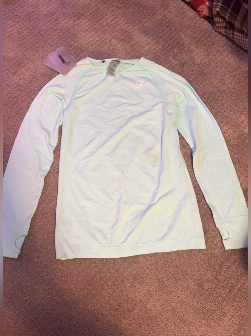 GymShark seamless long sleeve top